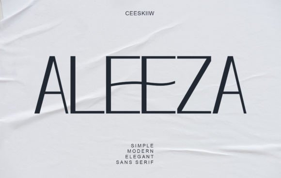 Aleeza: A Refined Sans Serif with Quiet Confidence