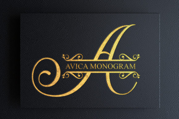 Avica Monogram: A Delicate Decorative Font That Elevates Real Business Branding