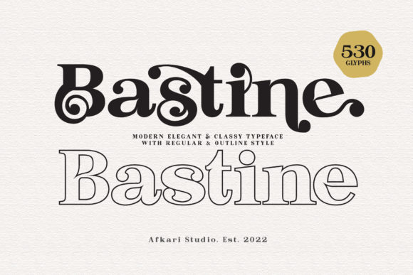 Bastine: A Serif Font That Breathes With Your Words