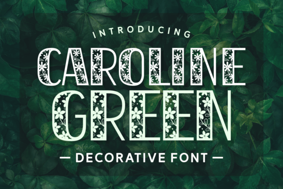 Caroline Green: A Flower-Inspired Display Font That Elevates Campaign Visuals