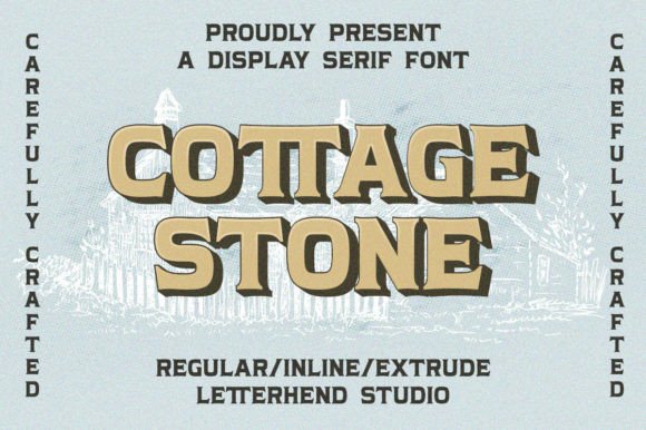 Cottage Stone: A Bold Serif Font That Commands Attention