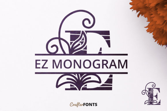 EZ Monogram: A Stylish Decorative Font for Handmade Creators