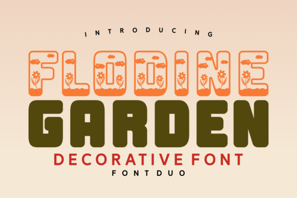 Flodine Garden Solid: A Decorative Typeface That Elevates Brand Visuals