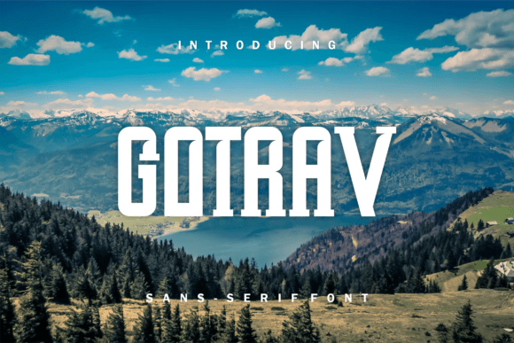 Gotrav: A Modern Serif Font for Digital Brand Identity