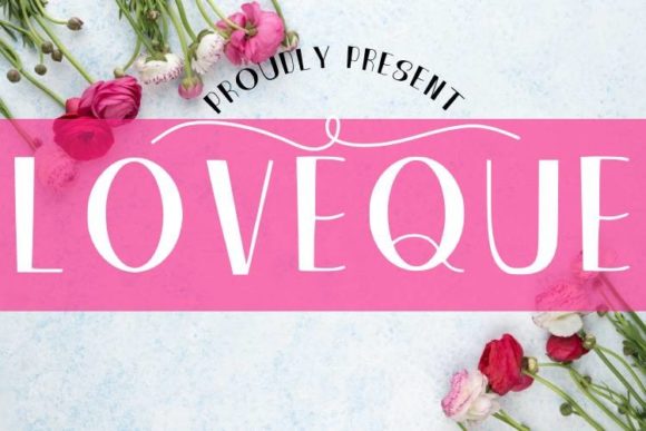 Loveque Font: A Cute & Adaptable Display Typeface for Handmade Creators