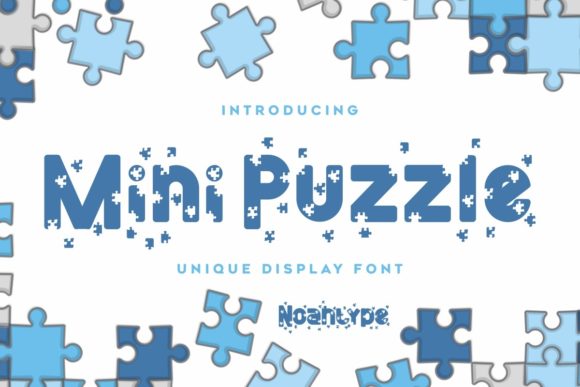 Mini Puzzle: A Playful Display Font for Branding That Stands Out