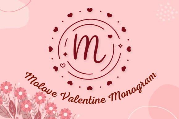 Molove Valentine Monogram: A Decorative Typeface for Editorial Charm
