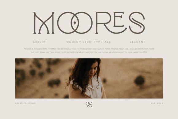 Moores Serif Font for Handmade Labels & Invitations