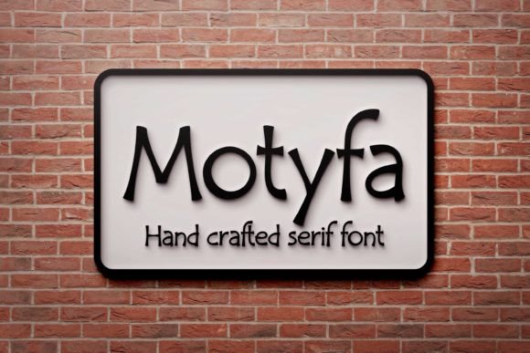 Motyfa: A Handcrafted Serif Font That Feels Like It Belongs