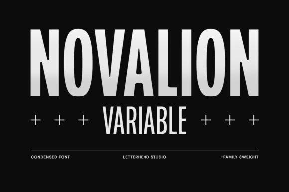 Novalion: A Craft-Ready Condensed Sans Serif Font