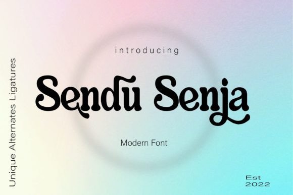 Sendu Senja: A Serif Font for Beautiful, Readable Craft Projects