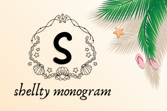 Shellty Monogram: A Summer-Themed Font for Cohesive Branding