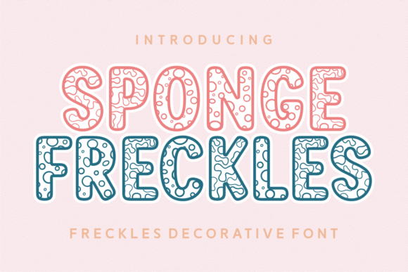 Sponge Freckles: A Playful Decorative Typeface for Digital Branding